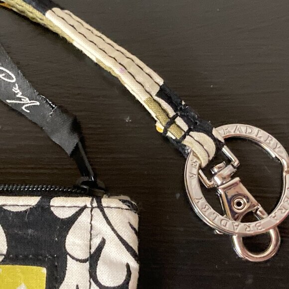 Vera Bradley Baroque Zip ID Case/Coin Key Purse & 18" Lanyard - Floral Pattern - Picture 3 of 8